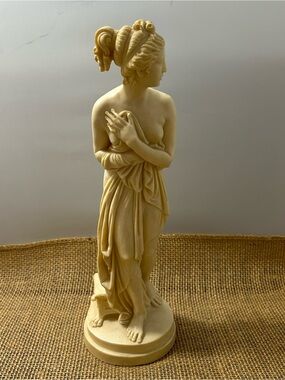 Vintage A. Santini Venus De Milo Figurine Italian Marble 12” Decor Made In Italy